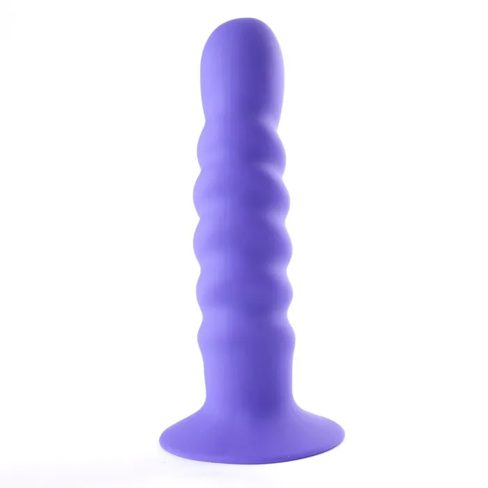 Anal Maia Toys Kendall Firm Silicone 8 Inch Ribbed Dildo Purple