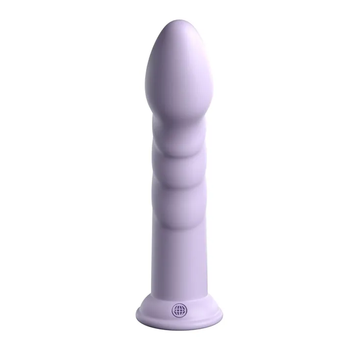 Anal Pipedream Products Super Eight Long Thick Ribbed 8 Inch Silicone Dildo Purple
