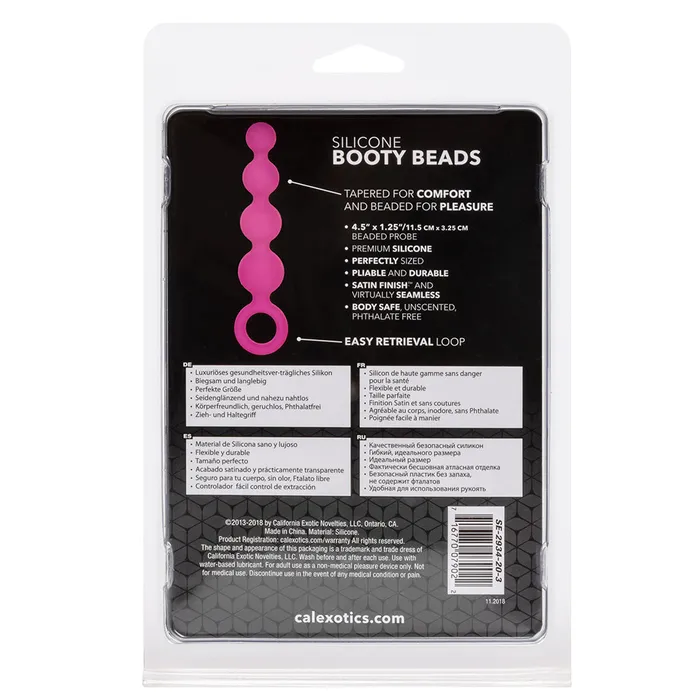 Anal Silicone Booty Beads by Cal Exotics California Exotics Anal