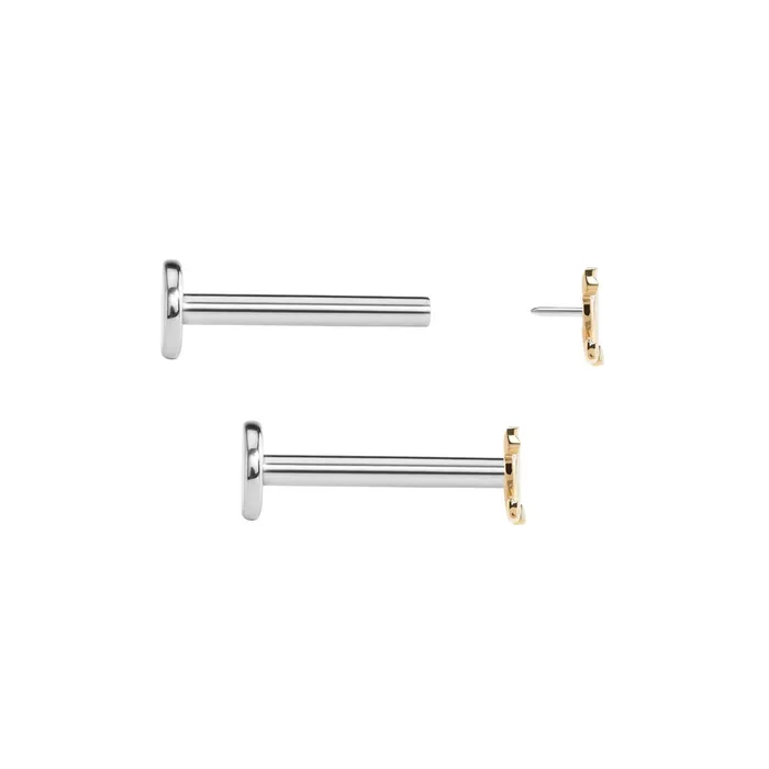 Anal Tilum Tilum 14kt Yellow Gold Cupids Heart Threadless Top Price Per 1