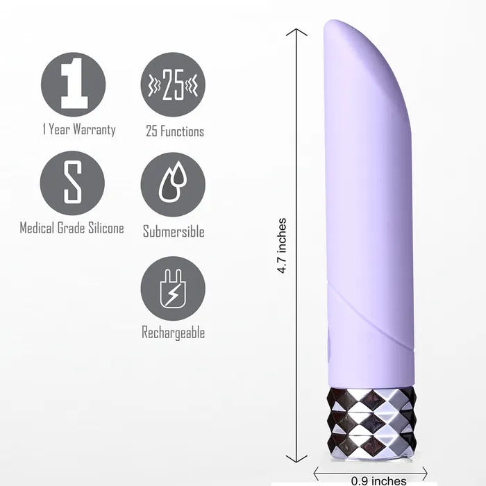 ANGEL Crystal Gems USB Rechargeable 25Function Bullet Maia Toys Female Sex Toys