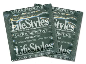 Ansell Limited Male Sex Toys LifeStyles Ultra Sensitive Bulk 6 Condom Pack