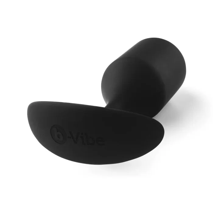 bVibe Bvibe Snug Plug 4 XL Weighted Silicone Butt Plug 9 oz Black Anal
