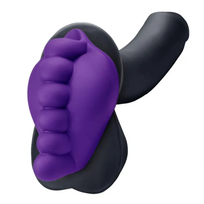 Bananapants Female Sex Toys Honeybunch Textured Dildo Base with Vibrator Pocket for Harness Play Purple Bananapants Female Sex Toys Honeybunch Textured Dildo Base with Vibrator Pocket for Harness Play Purple