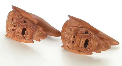 Barong Red Saba Wood Natural Organic Body Jewelry 4mm 14mm Price Per 1 Elementals Organics Anal