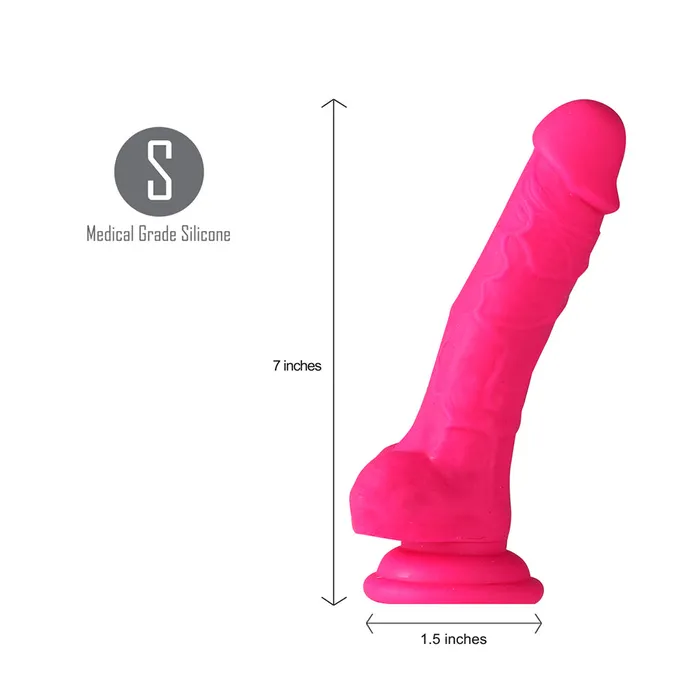 BILLEE 7Inch Silicone Realistic Suction Cup Dong Harness Compatible Maia Toys Dildos
