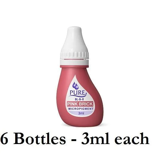 BioTouch PINK BRICK BioTouch Pure Single Use Pigment Permanent Makeup Ink Vibrators BioTouch PINK BRICK BioTouch Pure Single Use Pigment Permanent Makeup Ink Vibrators