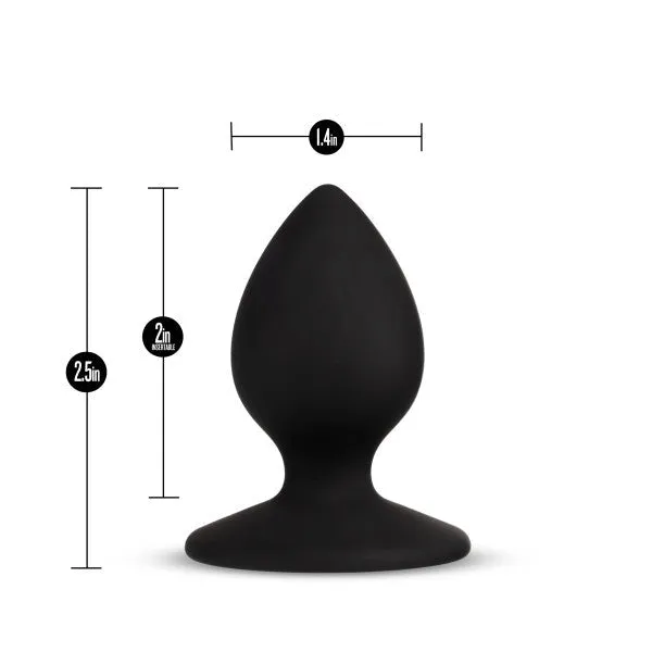 Blush Anal Slut Silicone Butt Plug Black