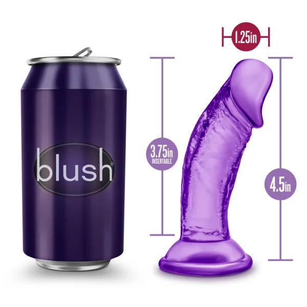 Blush Anal Sweet n Small Beginner 4 Inch Dildo with Suction Cup Purple