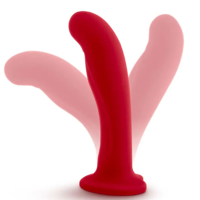 Blush Dildos Jezebel Silicone 6 Inch GSpot Dildo Crimson Red