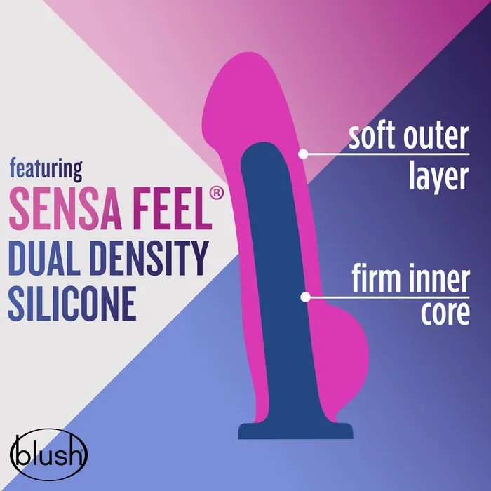 Blush Ergo Silicone Suction Cup 75 Inch Dildo Indigo Dildos
