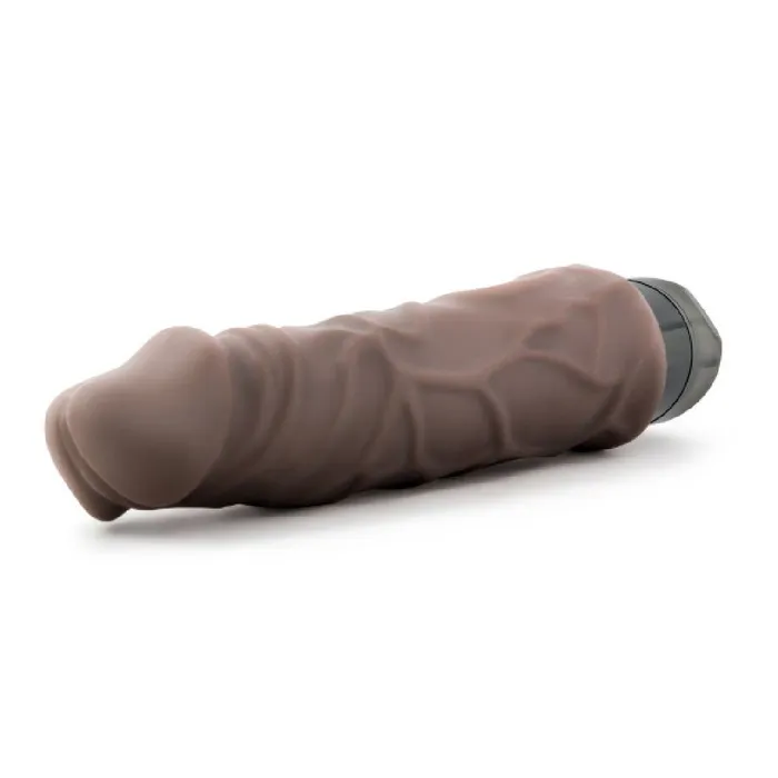 Blush Home Wrecker Dual Density Vibrating Dildo Chocolate Female Sex Toys