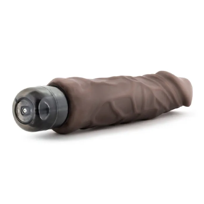 Blush Home Wrecker Dual Density Vibrating Dildo Chocolate Female Sex Toys