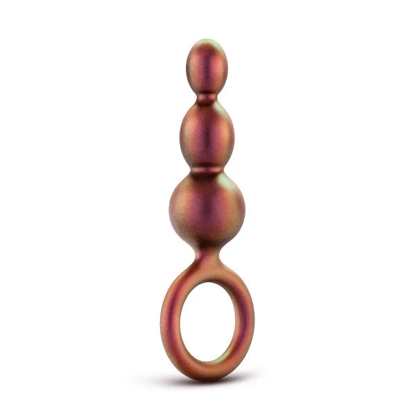 Blush Matrix First Time Soft Silicone Beaded Anal Beads with Finger Loop Female Sex Toys