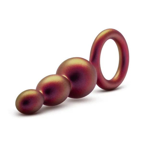 Blush Matrix First Time Soft Silicone Beaded Anal Beads with Finger Loop Female Sex Toys