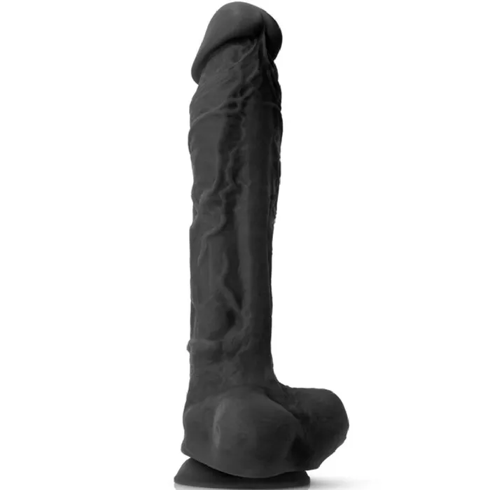 Colours Realistic 12 Inch Silicone Suction Cup Dildo Black NS Novelties Anal Colours Realistic 12 Inch Silicone Suction Cup Dildo Black NS Novelties Anal