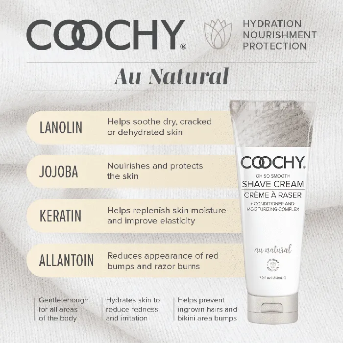 Coochy Shave Cream au Natural Fragrance Free Classic Erotica Dildos
