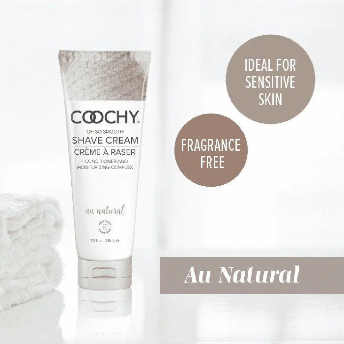 Coochy Shave Cream au Natural Fragrance Free Classic Erotica Dildos