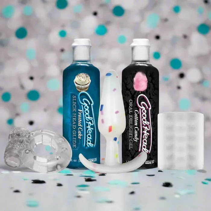 Couples Doc Johnson GoodHead 5 Piece Party Pack Sex Toys Blowjob Liquid