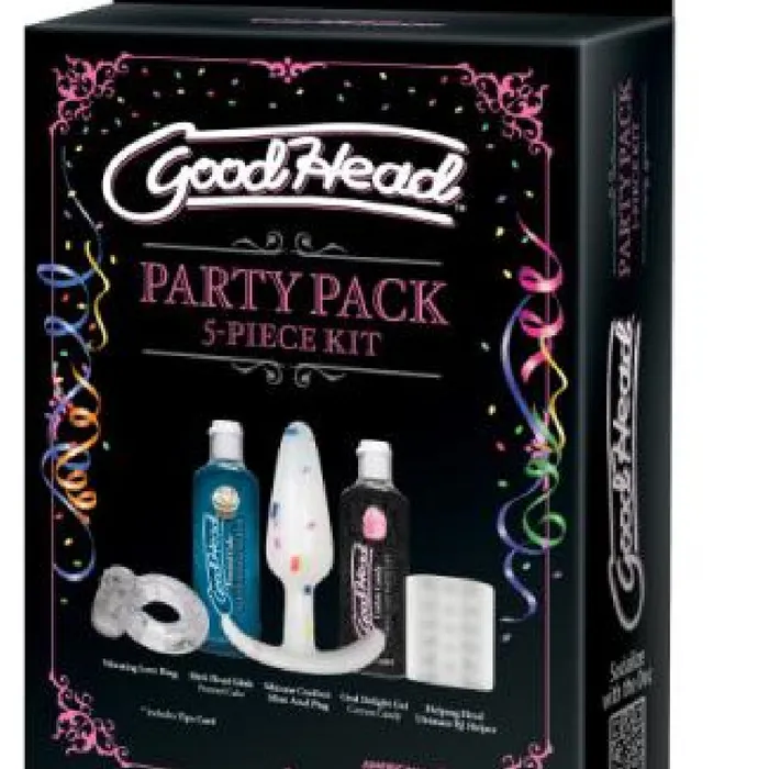 Couples Doc Johnson GoodHead 5 Piece Party Pack Sex Toys Blowjob Liquid