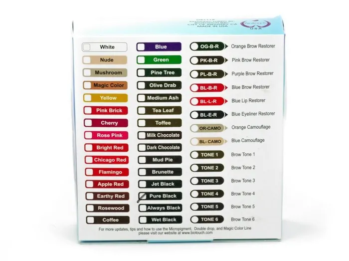 Dark Chocolate BioTouch Pure Single Use Pigment Permanent Makeup Ink BioTouch Anal