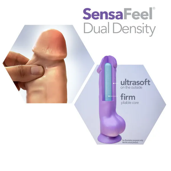 Dildos Blush Au Naturel 8 Inch Realistic Feel Dual Density Suction Cup Dildo Vanilla