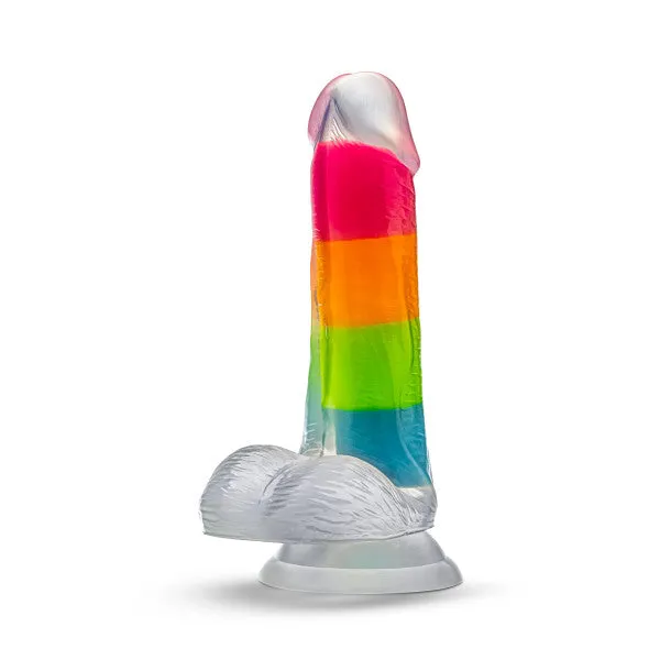 Dildos Blush Rainbow Rave Glow in the Dark 65 Inch Silicone Dildo
