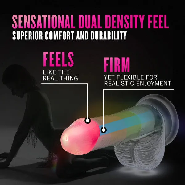 Dildos Blush Rainbow Rave Glow in the Dark 65 Inch Silicone Dildo