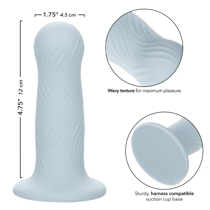 Dildos CalExotics Wave Rider Foam Short Girthy 475 Inch Liquid Silicone Dildo