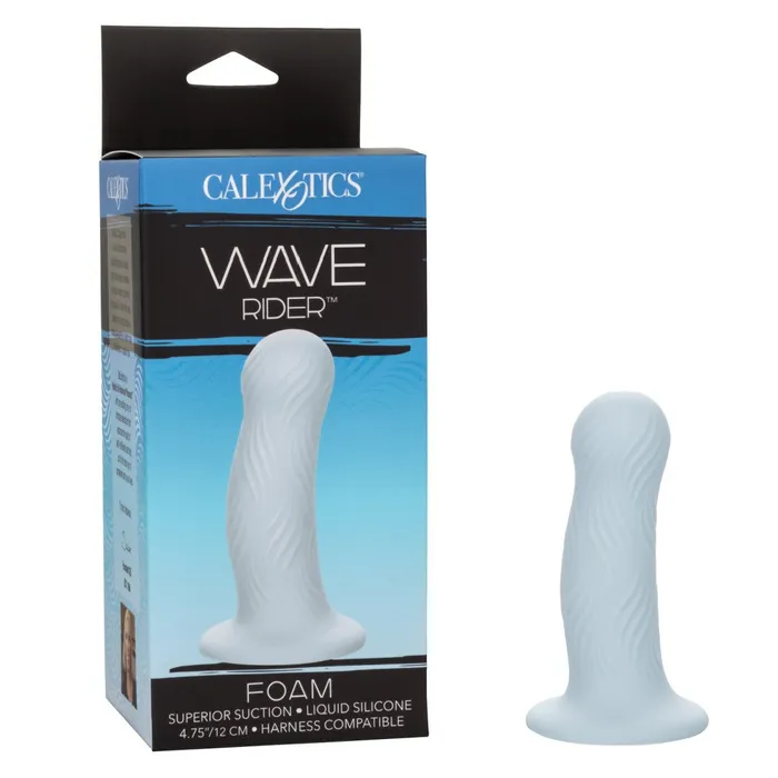 Dildos CalExotics Wave Rider Foam Short Girthy 475 Inch Liquid Silicone Dildo