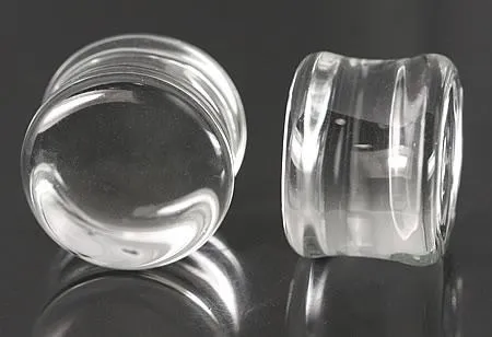 Dildos FLAT PLUGS Clear Glass Ear Gauge Jewelry Price Per 1 Painful Pleasures Dildos FLAT PLUGS Clear Glass Ear Gauge Jewelry Price Per 1 Painful Pleasures