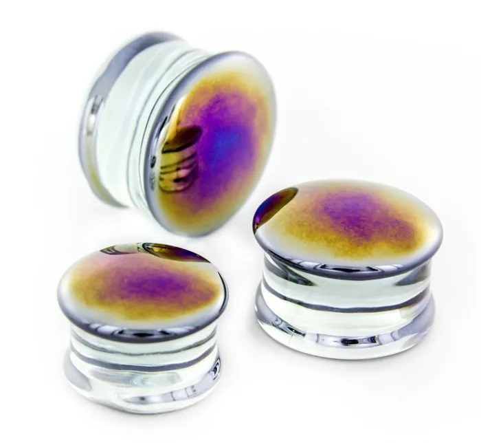 Dildos Painful Pleasures BLACK PEARL Front Glass Double Flare Plugs Price Per 1 Dildos Painful Pleasures BLACK PEARL Front Glass Double Flare Plugs Price Per 1