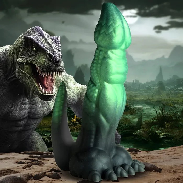 Dildos XR Brand Creature Cocks Dickosaur Dinosaur Silicone Dildo