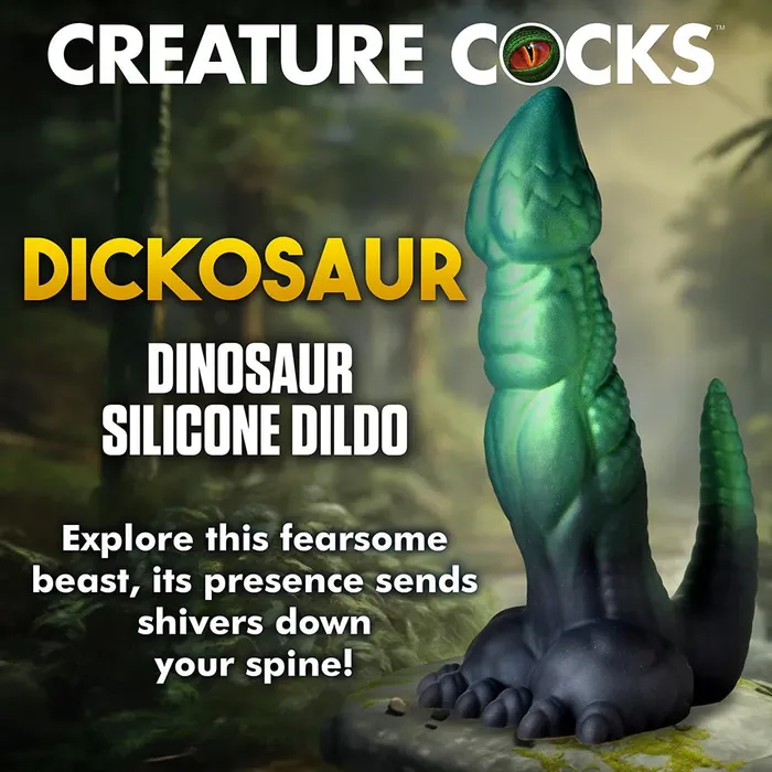 Dildos XR Brand Creature Cocks Dickosaur Dinosaur Silicone Dildo