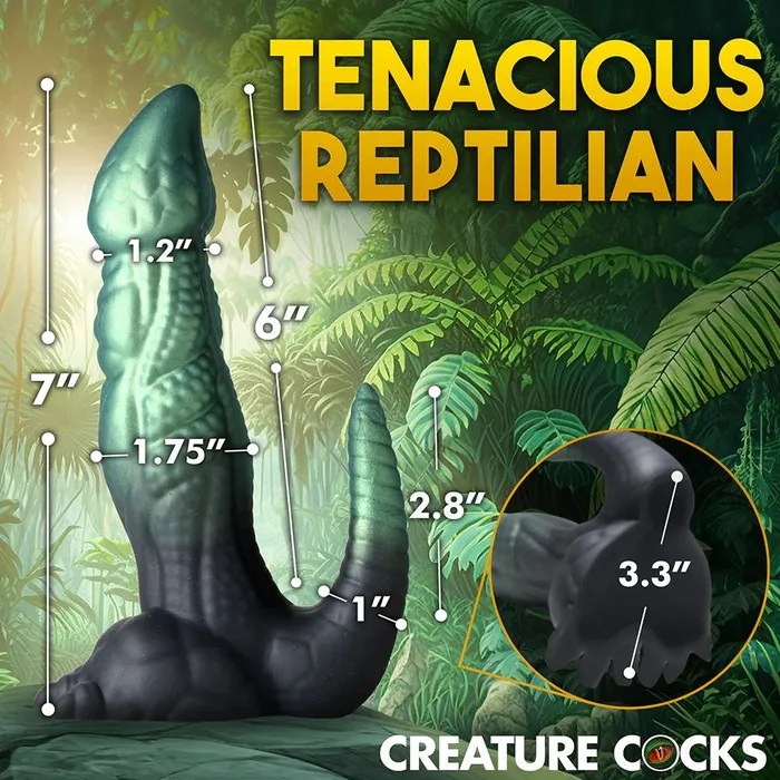 Dildos XR Brand Creature Cocks Dickosaur Dinosaur Silicone Dildo