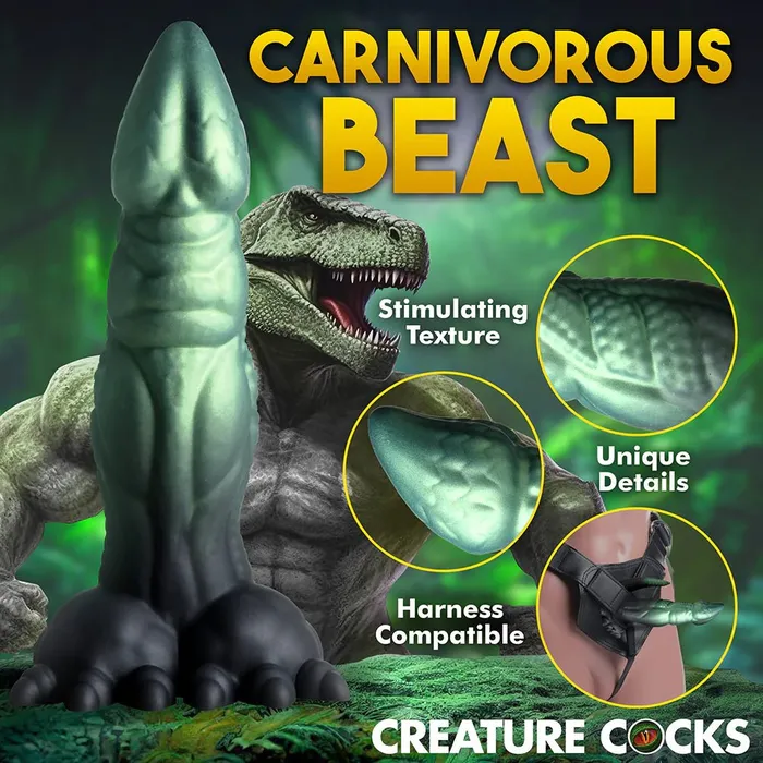 Dildos XR Brand Creature Cocks Dickosaur Dinosaur Silicone Dildo