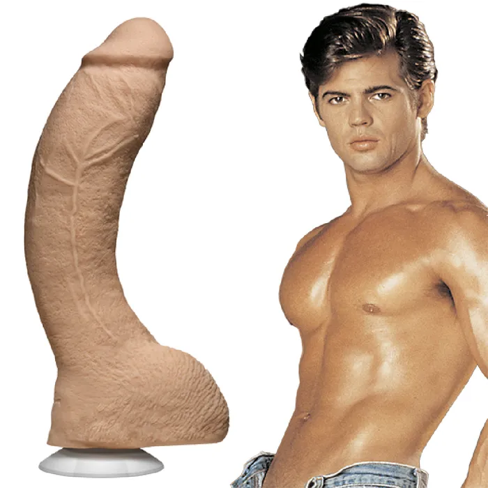 Doc Johnson Dildos Jeff Stryker VacULock 10 Inch Porn Star Dildo Vanilla