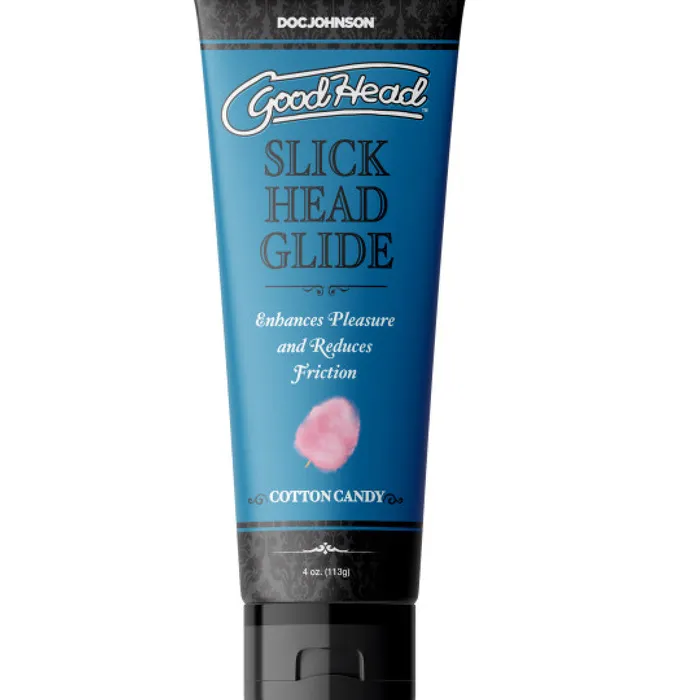 Doc Johnson Enhancers GoodHead Slick Head Flavored Glide Cotton Candy 4 oz