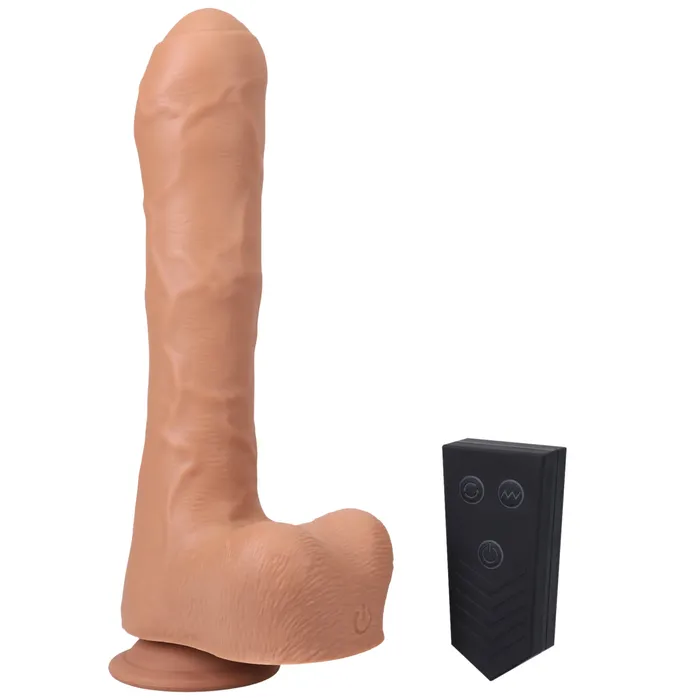 Doc Johnson Female Sex Toys Uncut Thruster Mini Vibrating Fuck Machine Silicone Dildo Caramel Doc Johnson Female Sex Toys Uncut Thruster Mini Vibrating Fuck Machine Silicone Dildo Caramel