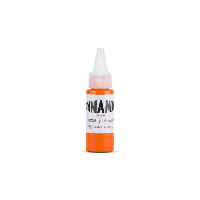Dynamic Bright Orange Tattoo Ink 1oz Bottle Dynamic Vibrators