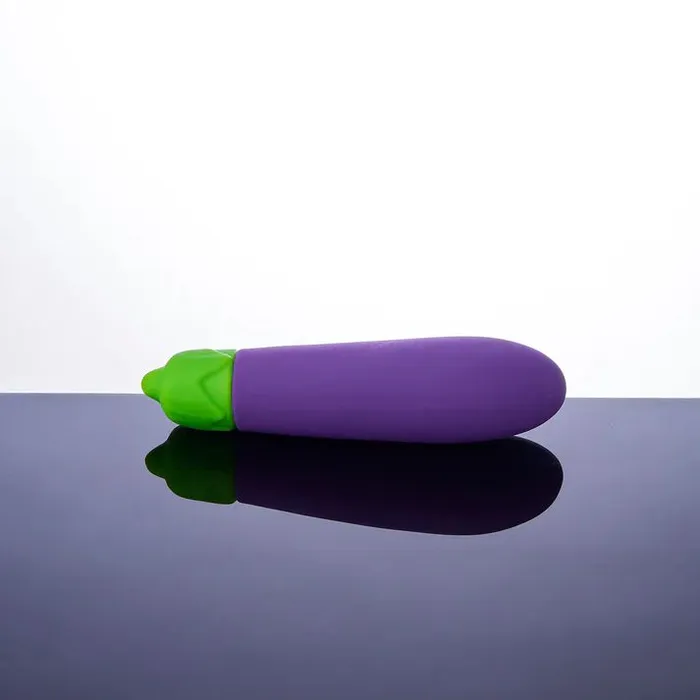 Eggplant Emojibator Ultra Discreet First Time Bullet Vibrator Dame Products Female Sex Toys