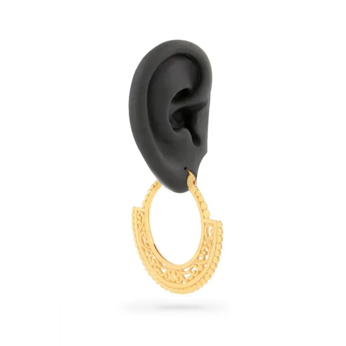 Elementals Organics 18g Round Filigree Pressed Bead Earrings Price Per 2 Vibrators
