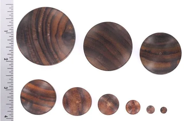 Elementals Organics Anal Solid Concave Sono Wood Plug Price Per 1