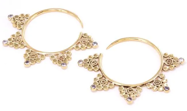 Elementals Organics Vibrators 12g BRONZE BENTLER Style Earrings Price Per 2