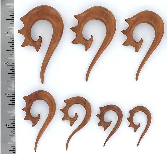 Elementals Organics Vibrators Coiled Red Saba Wood Hanger Pick Size Price Per 1