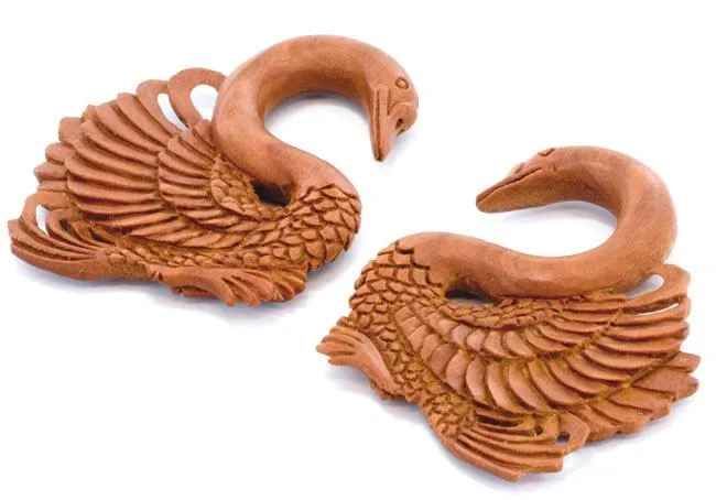 Elementals Organics Vibrators SARASWATI Swan Red Saba Wood Hanger 3mm10mm Price Per 1 Elementals Organics Vibrators SARASWATI Swan Red Saba Wood Hanger 3mm10mm Price Per 1
