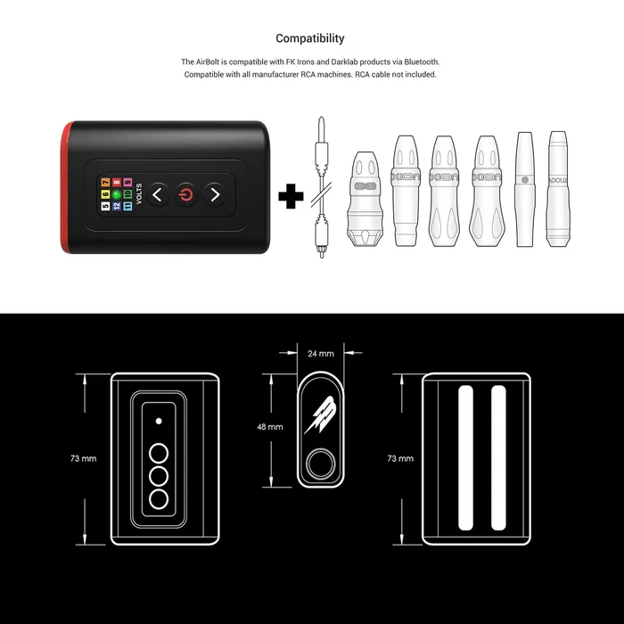 Enhancers FK Irons AirBolt Battery Pack WhiteSingle Pack Microbeau