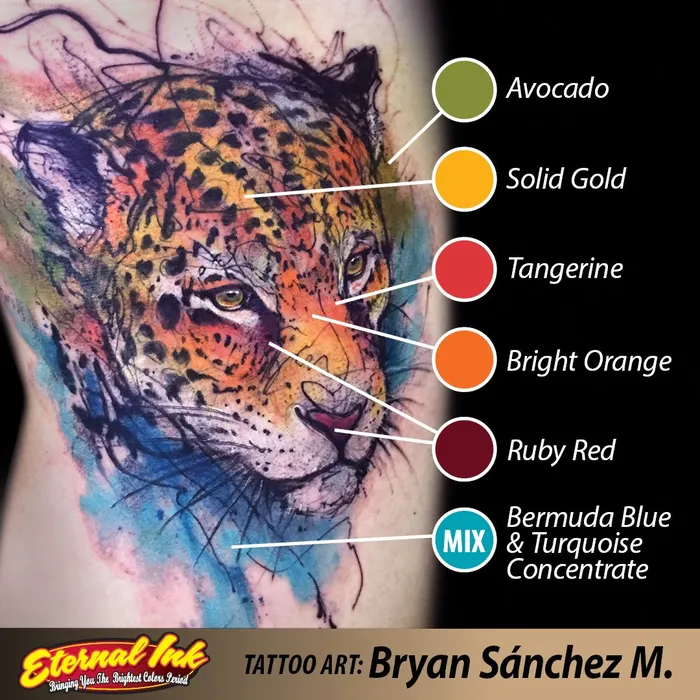 Eternal Female Sex Toys Bryan Sanchez M Watercolor Ink Set of 12 1oz Bottles Eternal Tattoo Ink