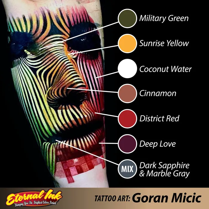 Eternal Female Sex Toys Bryan Sanchez M Watercolor Ink Set of 12 1oz Bottles Eternal Tattoo Ink