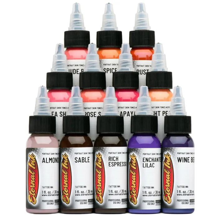Eternal Female Sex Toys Portrait Skin Tone Color Set of 12 1oz Bottles Eternal Tattoo Ink Eternal Female Sex Toys Portrait Skin Tone Color Set of 12 1oz Bottles Eternal Tattoo Ink